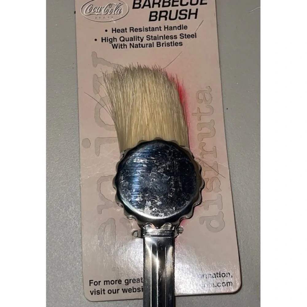Coca Cola BBQ Brush Bottle‎ Handle Heat Resistant Stainless Steel Bristles - Picture 2 of 5